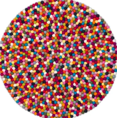 Filzkugelteppich