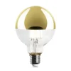 LED-Kopfspiegellampe Globe, Messing