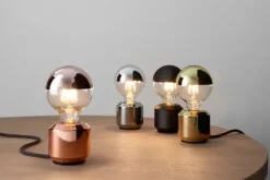 LED-Kopfspiegellampe Globe, Schwarz