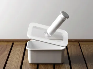 Vakuumpumpe zu Vorratsbehälter Emaille Aromat