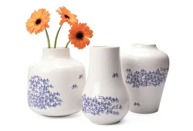 Vase De Blauwe Fiets N° 1